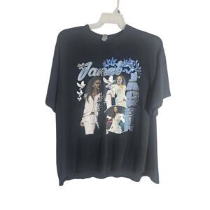 Vintage Janet Jackson Concert Shirt Black Sz 2XL